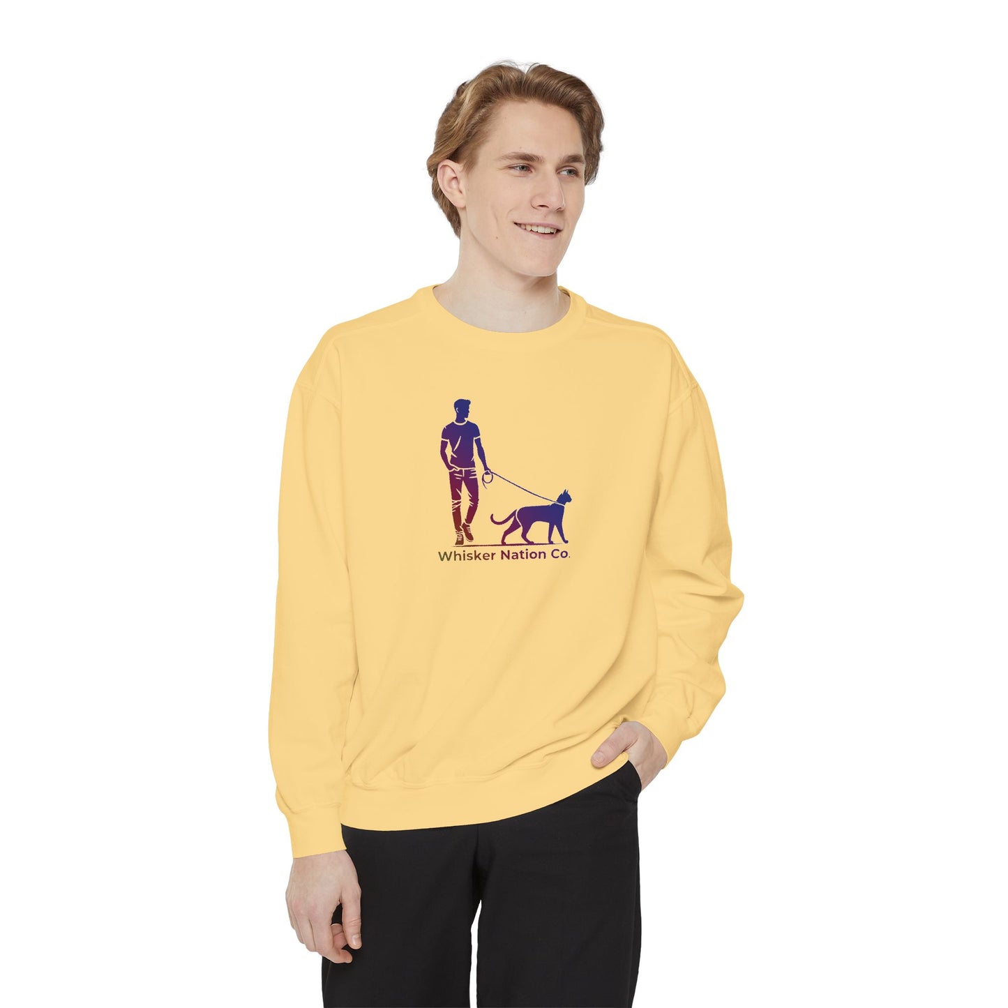 Unisex Garment-Dyed Whisker Nation Sweatshirt