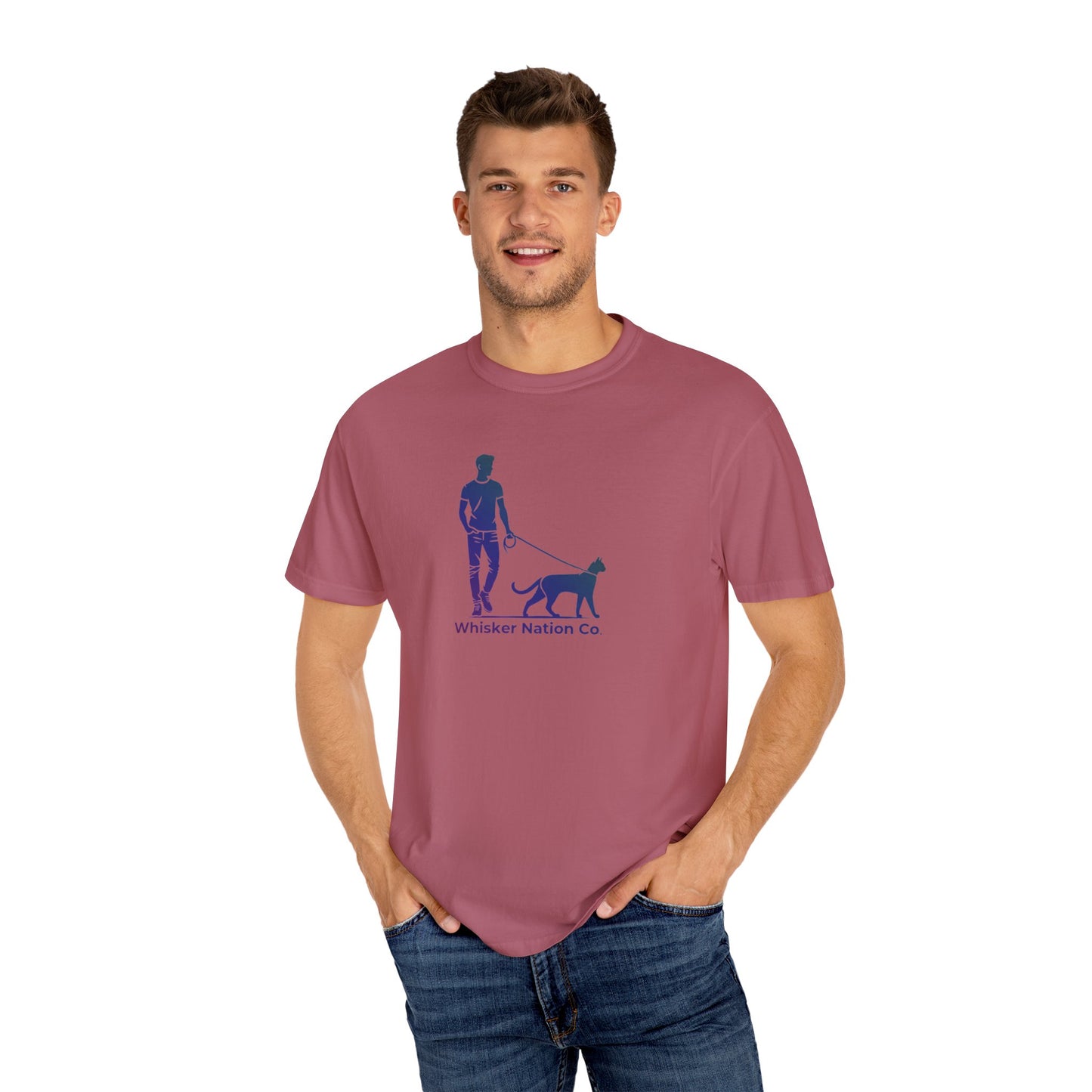 Elegant Walk: Unisex Garment-Dyed T-Shirt