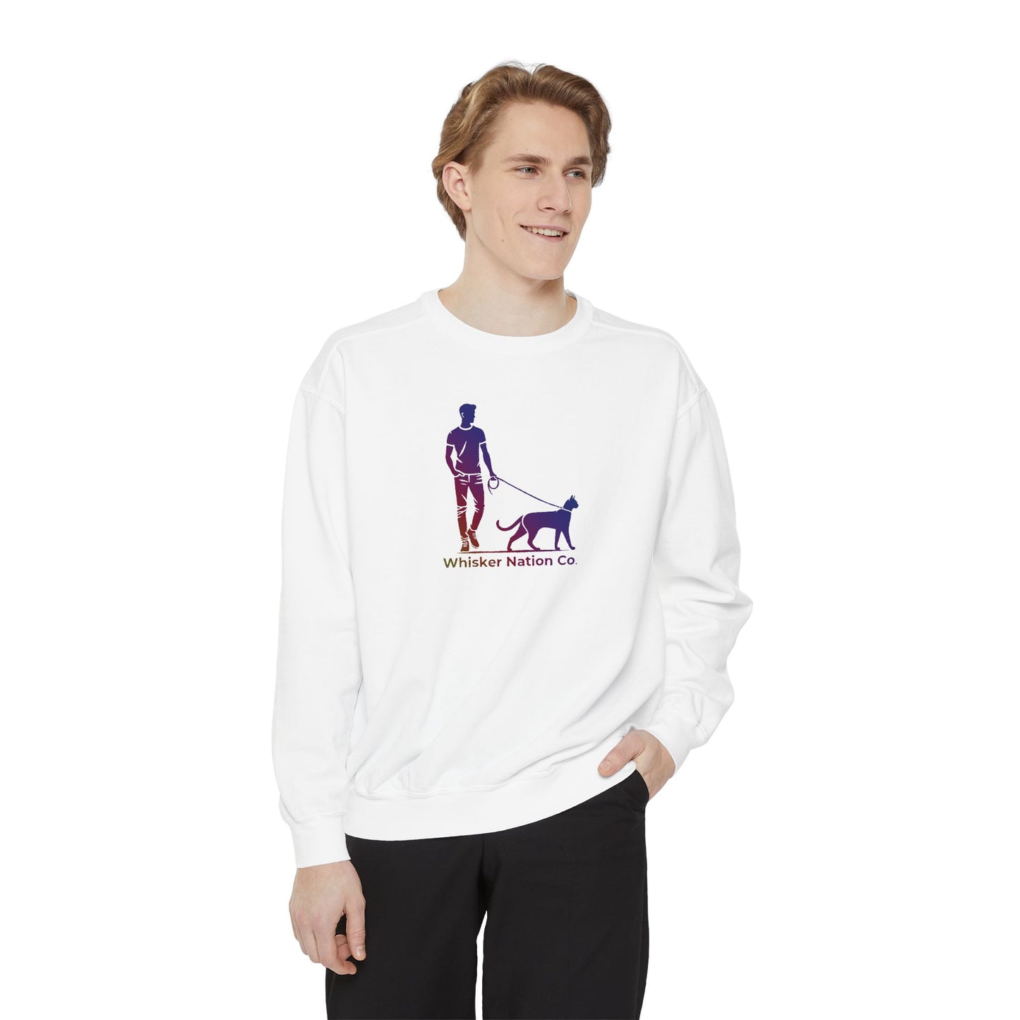 Unisex Garment-Dyed Whisker Nation Sweatshirt