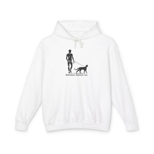 Timeless Black Logo Hoodie Collection by Whisker Nation Co. Unisex Lightweight Hooded Sweatshirt