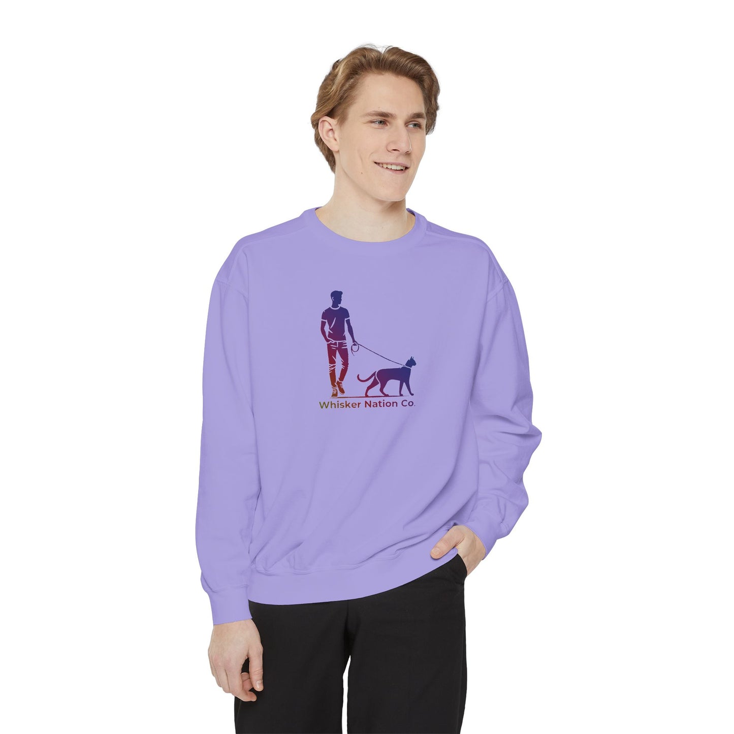 Unisex Garment-Dyed Whisker Nation Sweatshirt